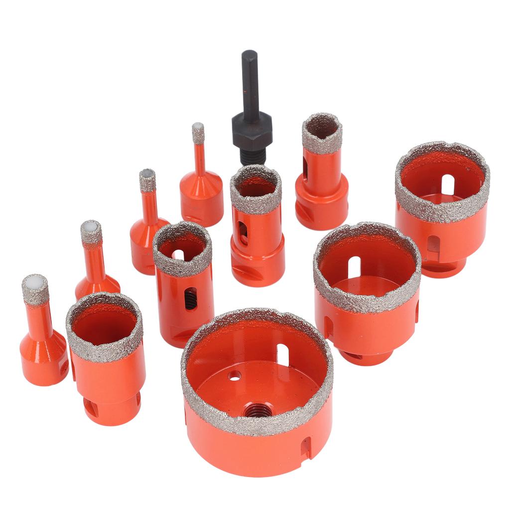 Hole Saw Kit 68 50 45 35 28 25 20 12 10 8 6mm M14 Diamond Hole Opener with Hex Shank for Ceramic Til