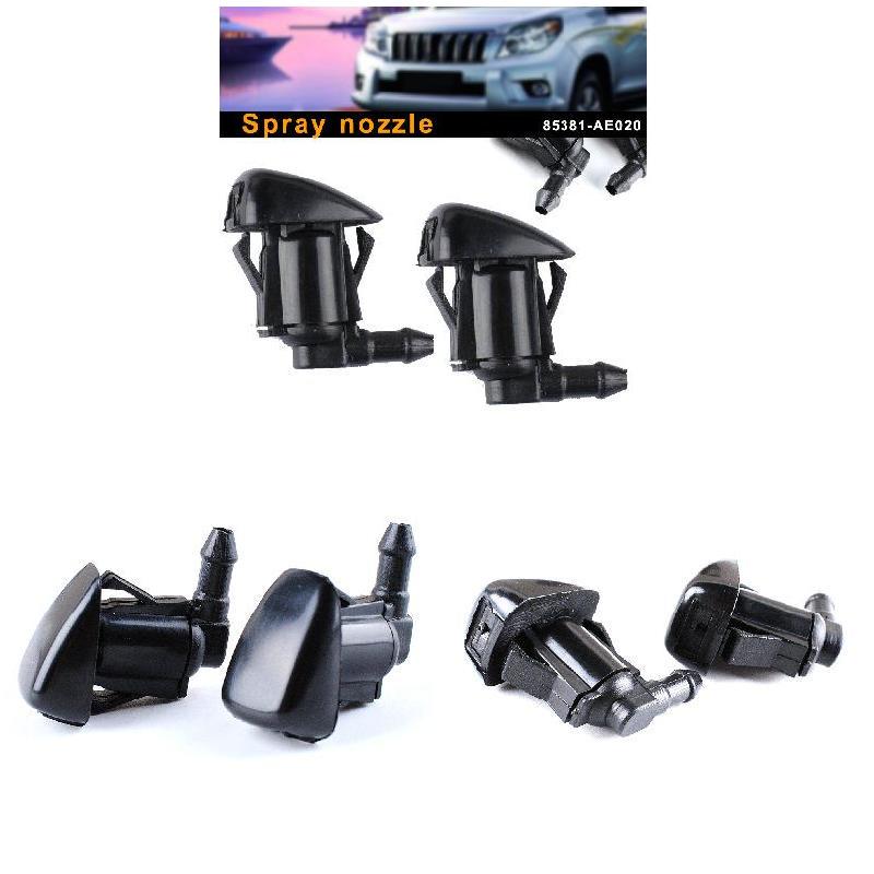 2 Front Hood Windshield Washer Nozzle Water Sparyer Jet fit for Toyota Camry Celica Corolla Echo MR2 Tacoma Replacement the Part# 85381-AA010