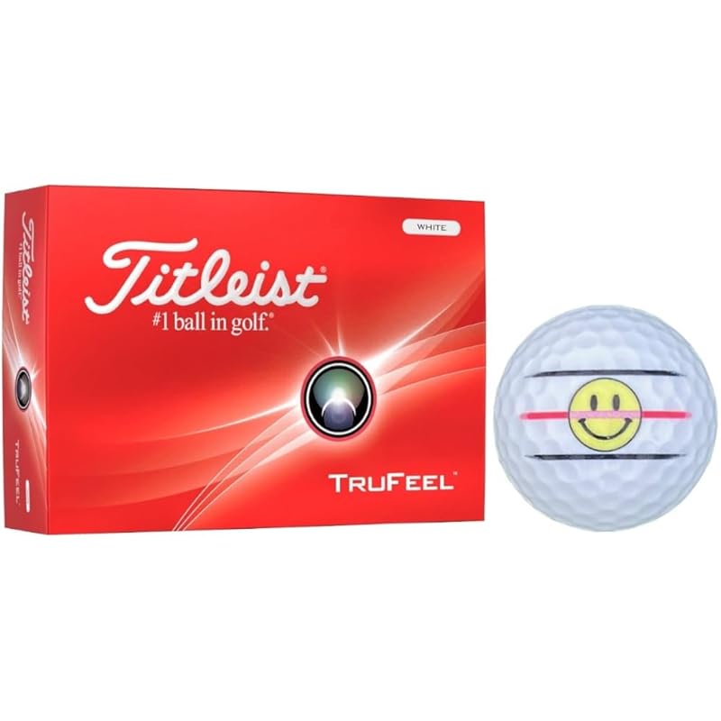 

[Hapiraki_Golf Line] titleist golf ball TRUFEEL true feel 24 year model (1 dozen white_Nico-chan)