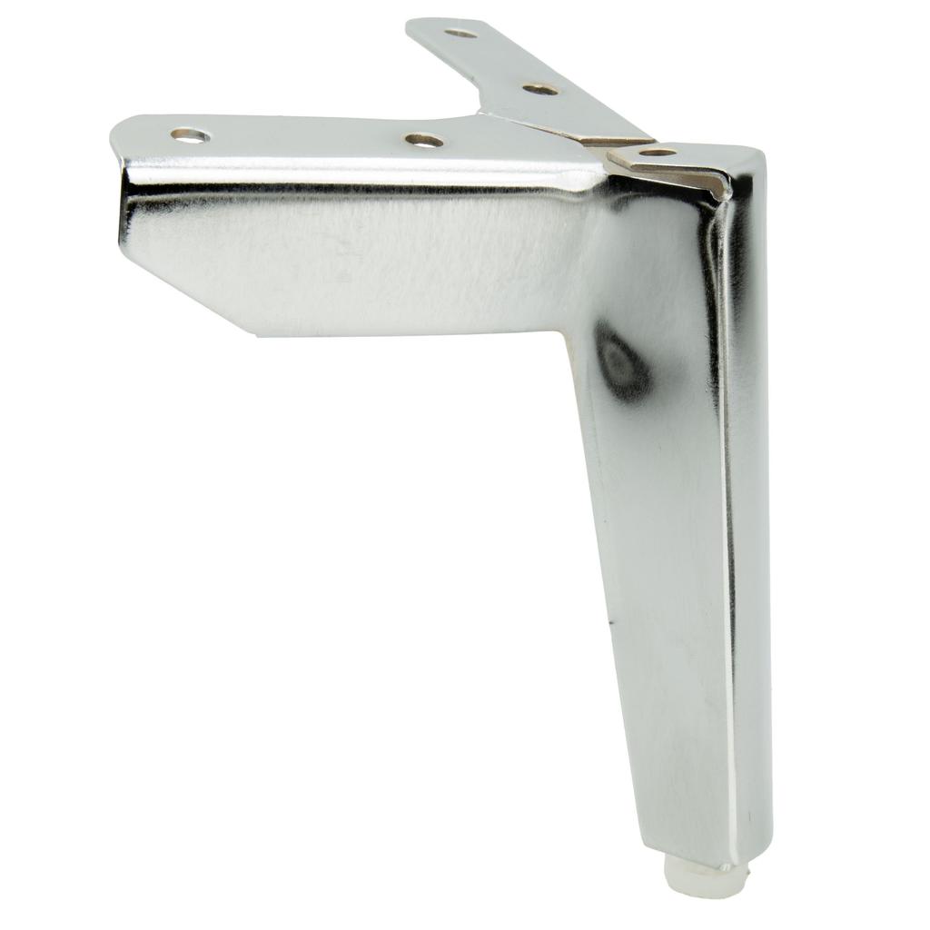 Anchor Loft furniture leg, silver chrome, height 12 cm