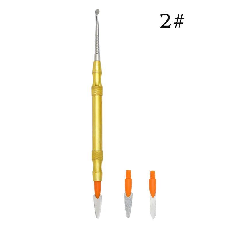 1X Dentist Sculpture Knife Wax Carving Tools Ceramic Porcelain Mixing Spatula Knife Blade Dental Lab Tool