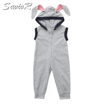Baby Girl Boy Clothes Black Cat Vs White Rabbit Bodysuit Romper Jumpsuit Outfits Baby One Piece Long Sleeve