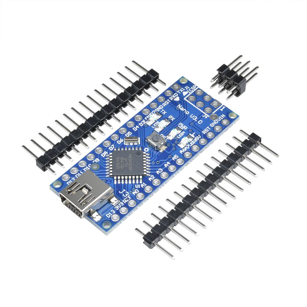 3PCs Nano V3.0 For Arduino with CH340G 5V 16M compatible ATmega328P USB Cable