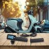 Acelerador de Manillar para Bicicleta Eléctrica con Pantalla LCD para Velocidad y Voltaje Longitud del Cable 170cm Se Adapta a Sistemas de 36/48/60/72V Incluye Par