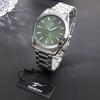 Fashion Mens Minimalist Watches Colorful Dial Outdoor Business High-End Stainless Steel Calendar Sports Quartz Wristwatch
