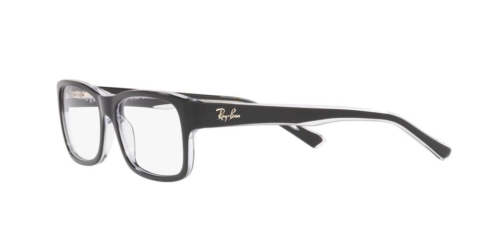 Prescription Eyewear Frames RX5268 2034 Black on Transparent 52 Ray-Ban