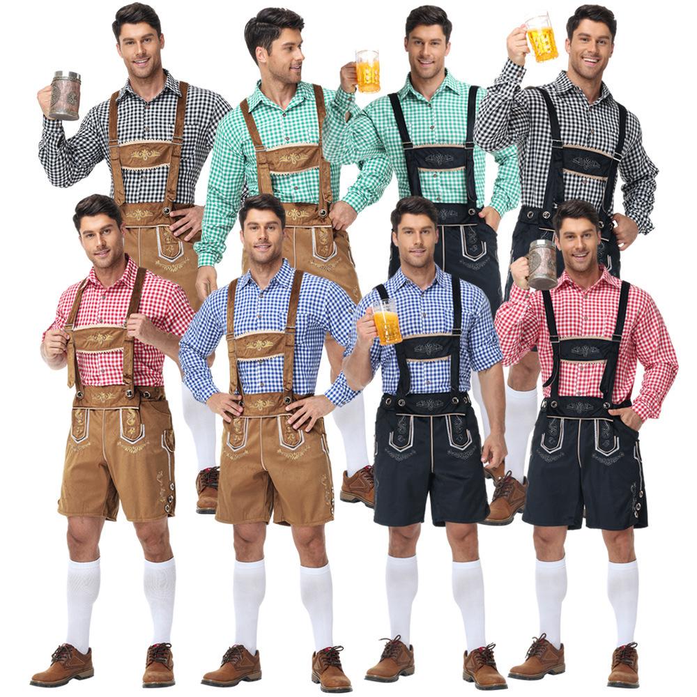 Traditional German Oktoberfest Men's Beer Festival Lederhosen