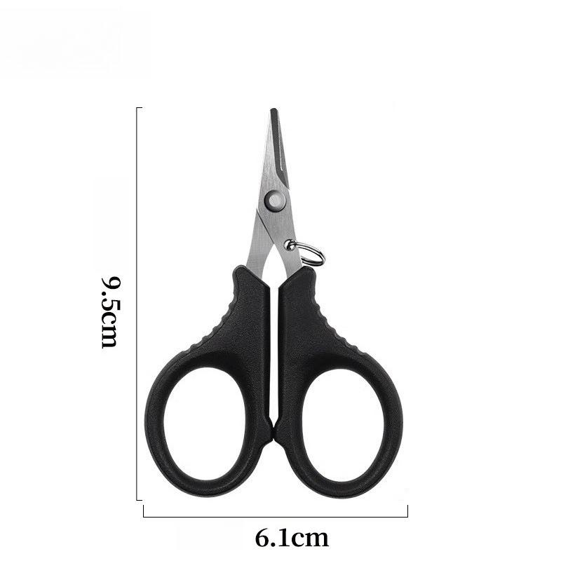 1pcs Titanium Coated Stainless Steel Fishing Scissor Plier - PE Braid Line Cutter for Carp Fishing Tools