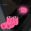 12ks Luminous Car Univerzálne čiapočky ventilov pneumatík Zlepšená viditeľnosť Jednoduchá inštalácia Univerzálne Fluorescentné čiapky ventilov pneumatík Exteriér auta