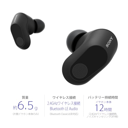 Sony INZONE Buds: WF-G700N Gaming Earphones, Designed by Fnatic, Fully Wireless, Low-Latency 2.4GHz Wireless Connection with USB Type-C Transceiver, L