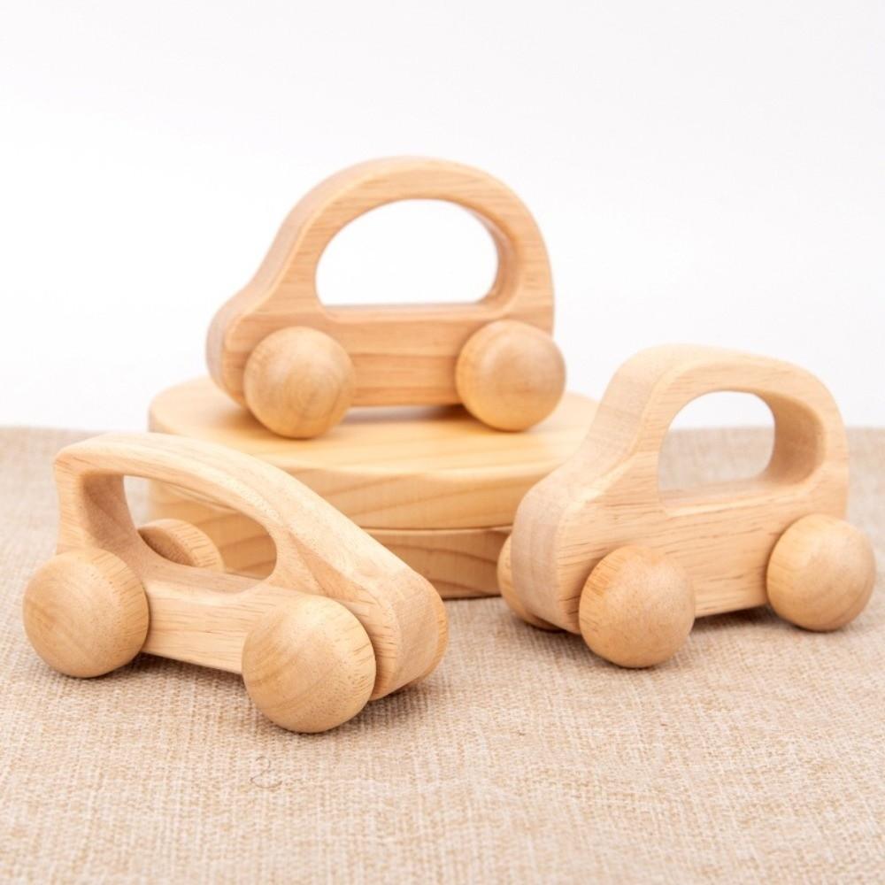 Wooden Material Baby Wooden Toys Handmade Stacking Blocks Van Montessori Toys Children