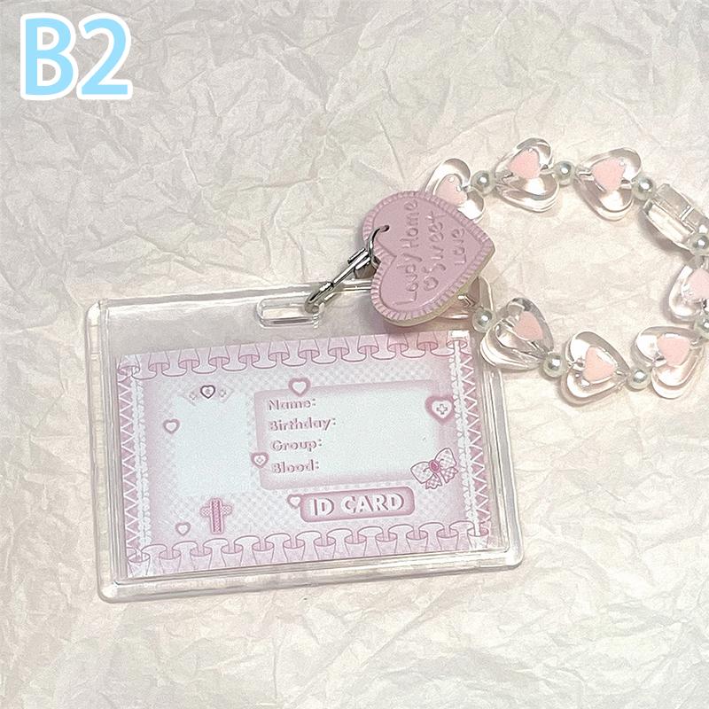 Butterfly Acrylic Card Holder Photocard Holder Credit Id Bank Card Protective Case  Keychain Pendant