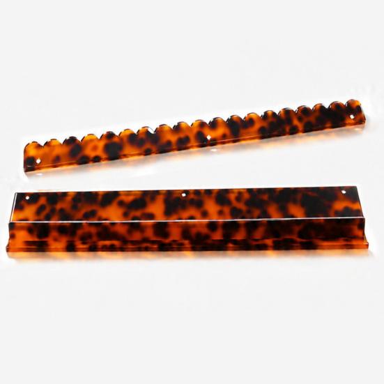 1/4Pcs Mahjong Rack with Detachable Magnetic Pusher Scalloped Acrylic Mah Jongg Tile Holder