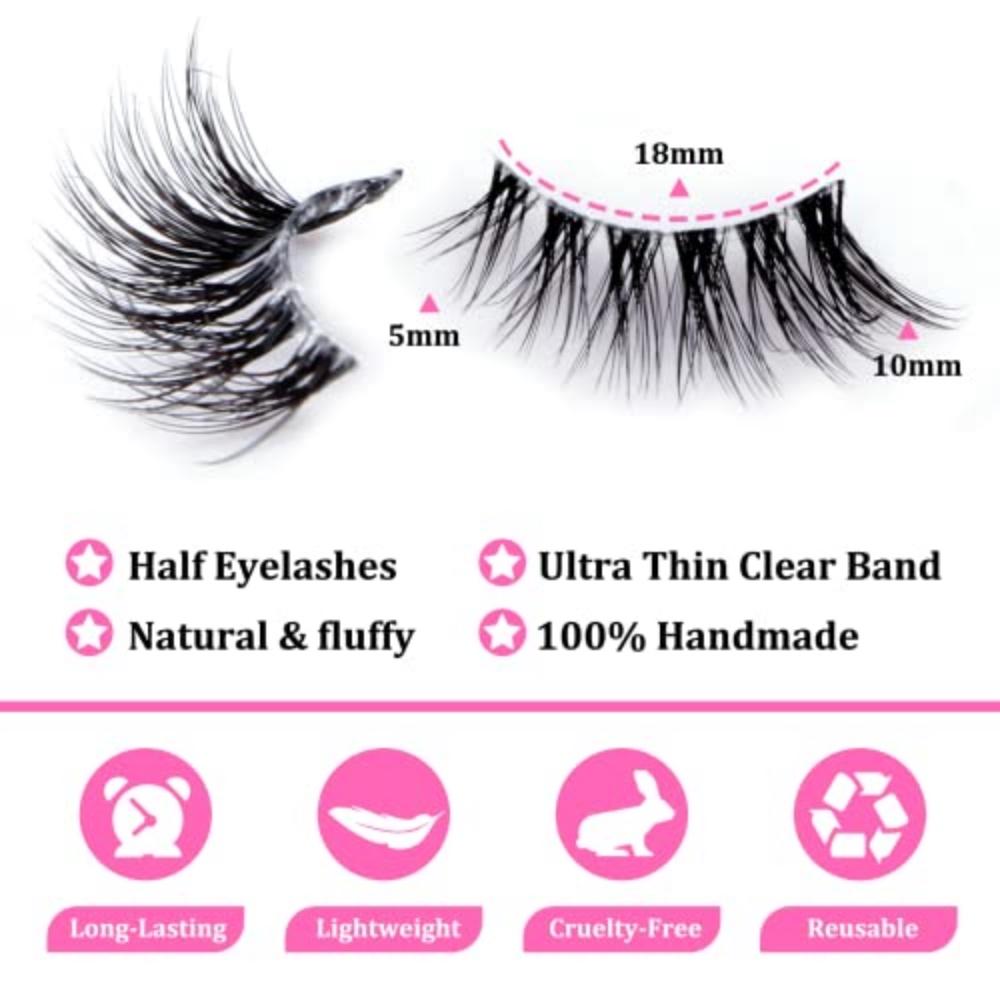 Половинные накладные ресницы — фото 7