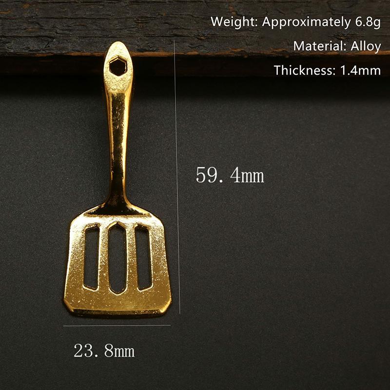 Mini Pala Dorata Pentola Dorata Portachiavi Gadget di Gioco Teamfight Tactics Portachiavi Giocattolo Creativo Ciondolo Portachiavi per Borsa Chiavi Auto