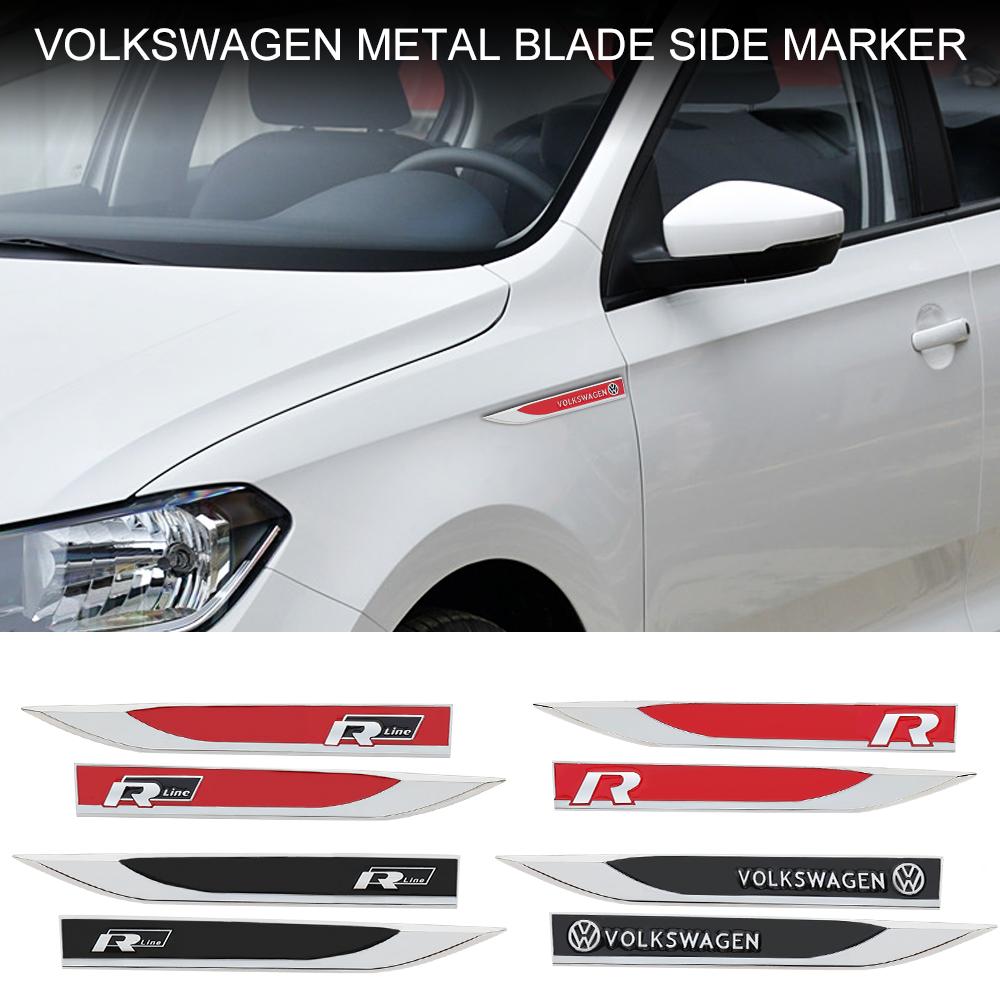 EFG1 For VW GTI Golf 3 4 5 8 Polo MK2 MK3 MK4 MK5 MK6 MK8  Accessories 2pcs 3D Metal Car Stickers Decals Logo Emblem Car Body Sticker