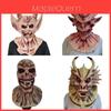 Maschera Satanica in Lattice per Halloween Cosplay con Corna per Feste in Costume