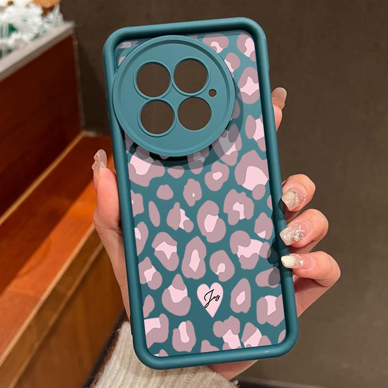 Phone Case for OnePlus 13 12 Leopard Print Shockproof Bumper TPU Silicone Soft Cover Fundas for OnePlus 13T 13R 12R 11R Coque