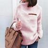 Winter Super Soft Comfortable Solid Color Turtleneck Pullover Women's Sweater Fashion Zipper Sexy Top Ladies Hipster Clothes