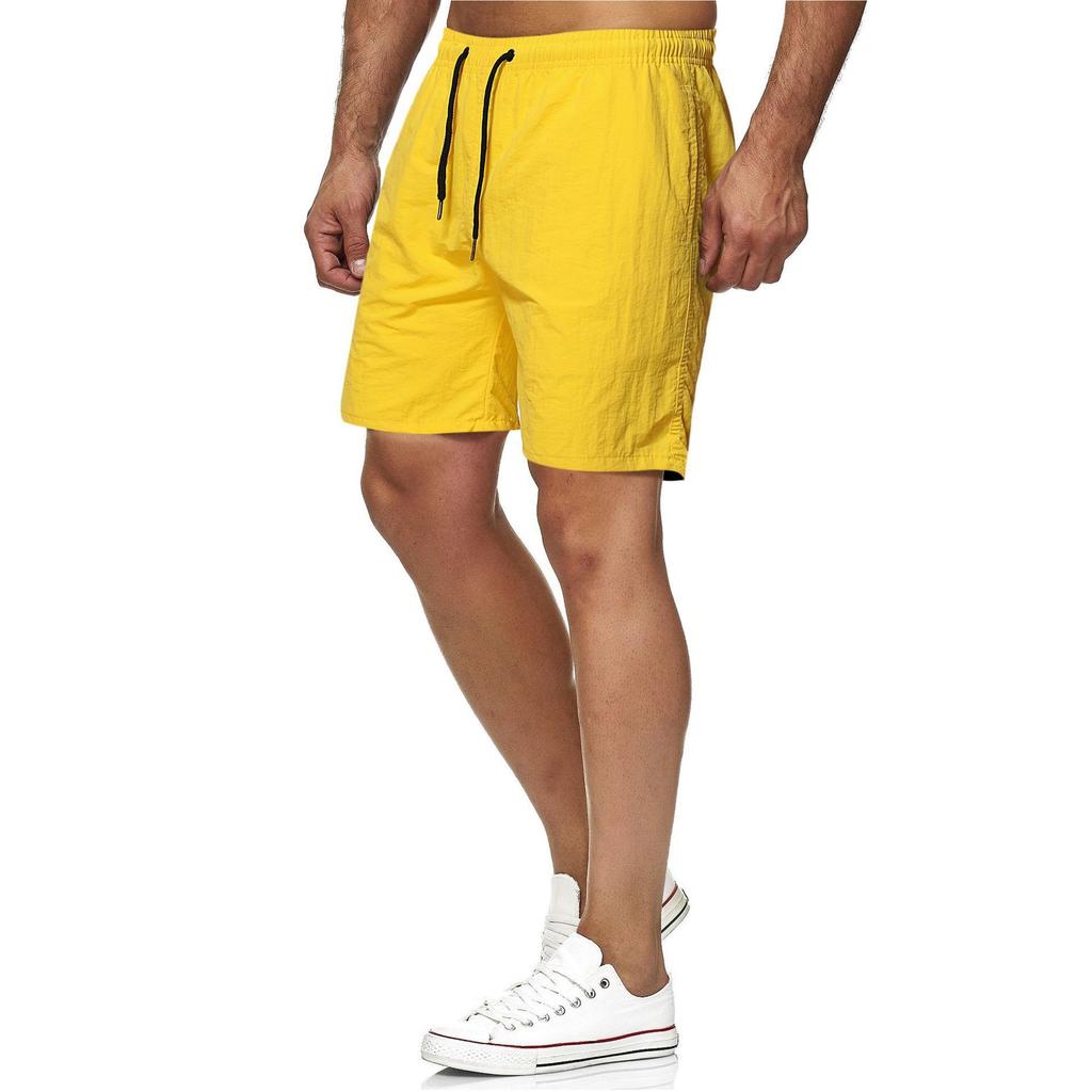 Men's 5-minute Quick-dry Solid Color Beach Pants Sports Fitness Shorts