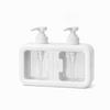 Dual Grid Countertop Soap Dispenser Dual Compartment Wall Mount Soap Dispenser  Bathroom