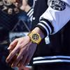 Men'S Watch, Multi-Function Three-Eye Six-Pin, Mineral Glass Mirror Quartz Watch