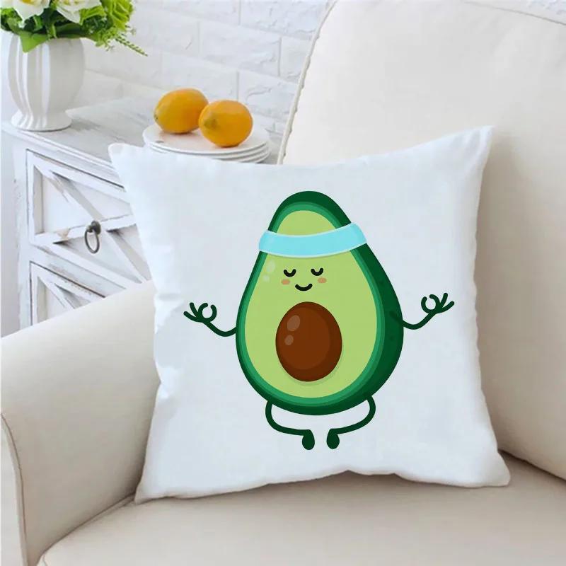 Lustiger Avocado-Druck Kissenbezug Dekokissen Sofawurf Kissenbezug Stuhl Autokissenbezug Heimdeko Einweihungsgeschenke