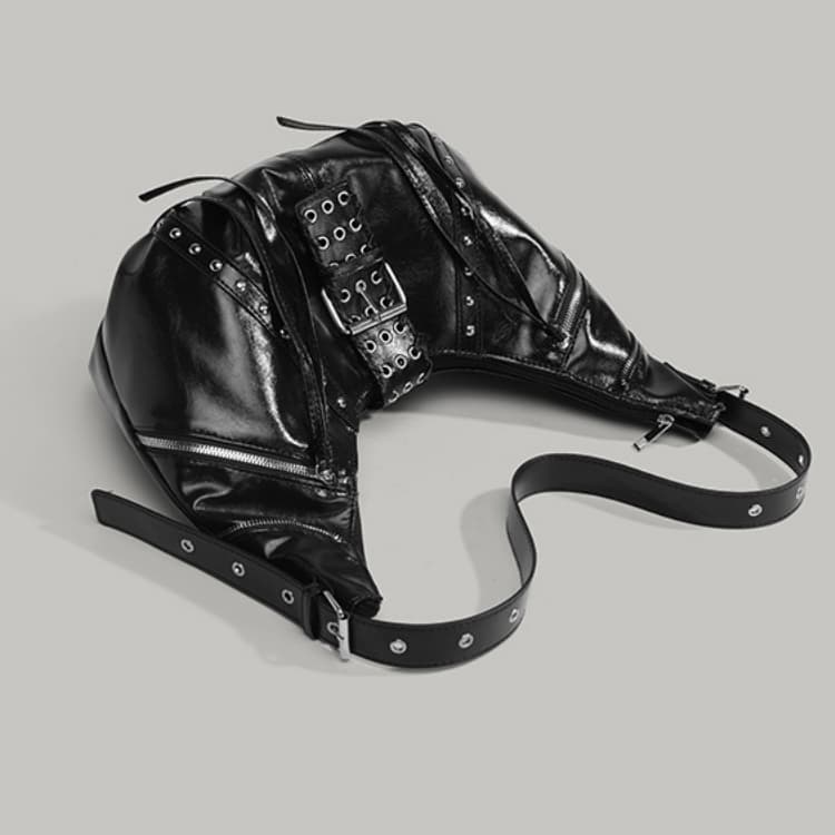 Жіноча вінтажна сумка-круасан Сумка-локомотив