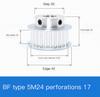 Synchronous belt pulley aluminum alloy synchronous wheel BF boss