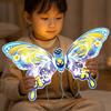 Handmade Mid-Autumn Festival Lantern Dragonfly Shape DIY Material Bag Handheld Glowing Lantern Paper Luminous