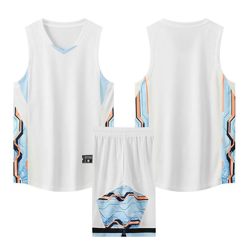 Men Women Basketball Uniform Set Quick Dry Breathable Sleeveless Jersey Training Game Wear Adults
