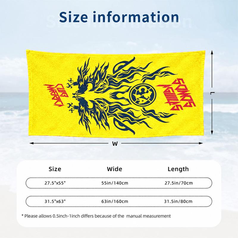 Club America Microfiber Beach Towel Quick Dry Sand Free Lightweight Beach Towels for Travel Swimming Camping