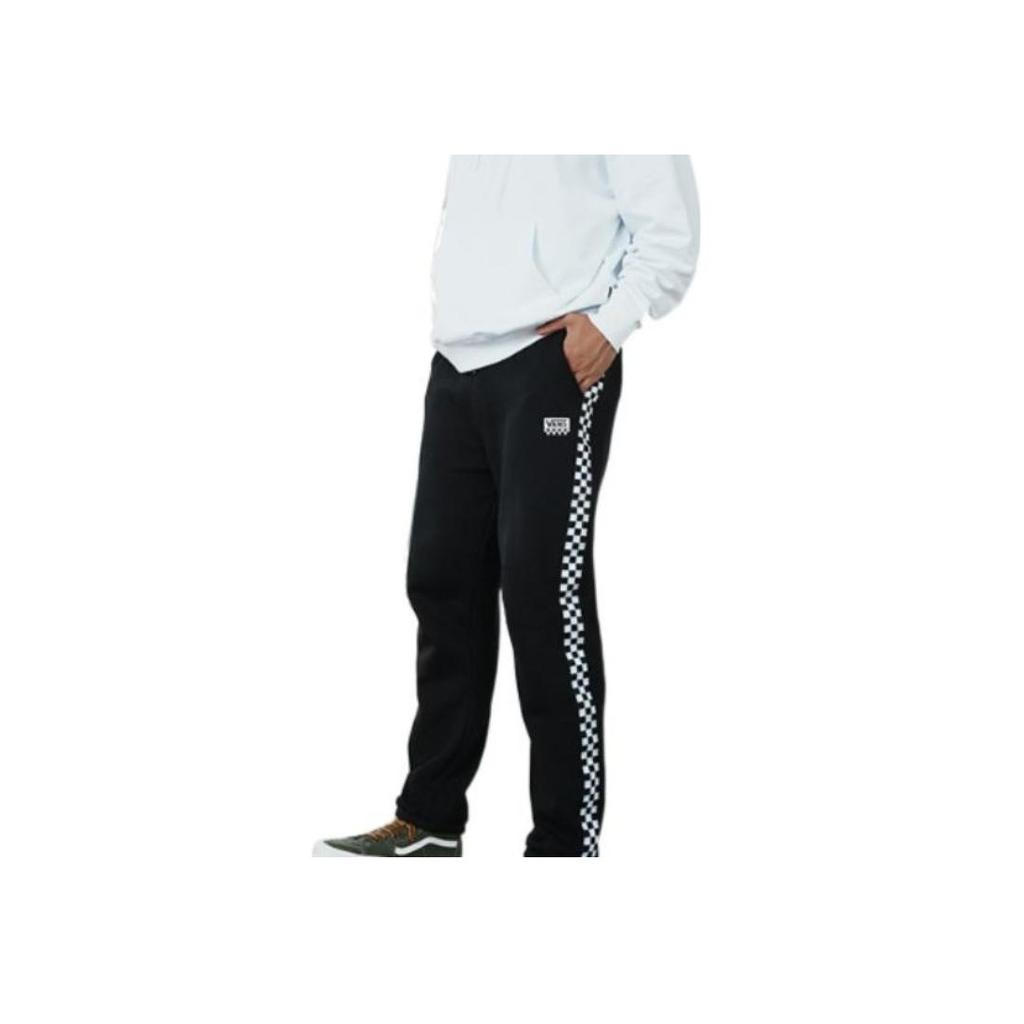 Vans FW22 Retro Sports Logo Knit Casual Pants Unisex Pants Black VN00090XBLK