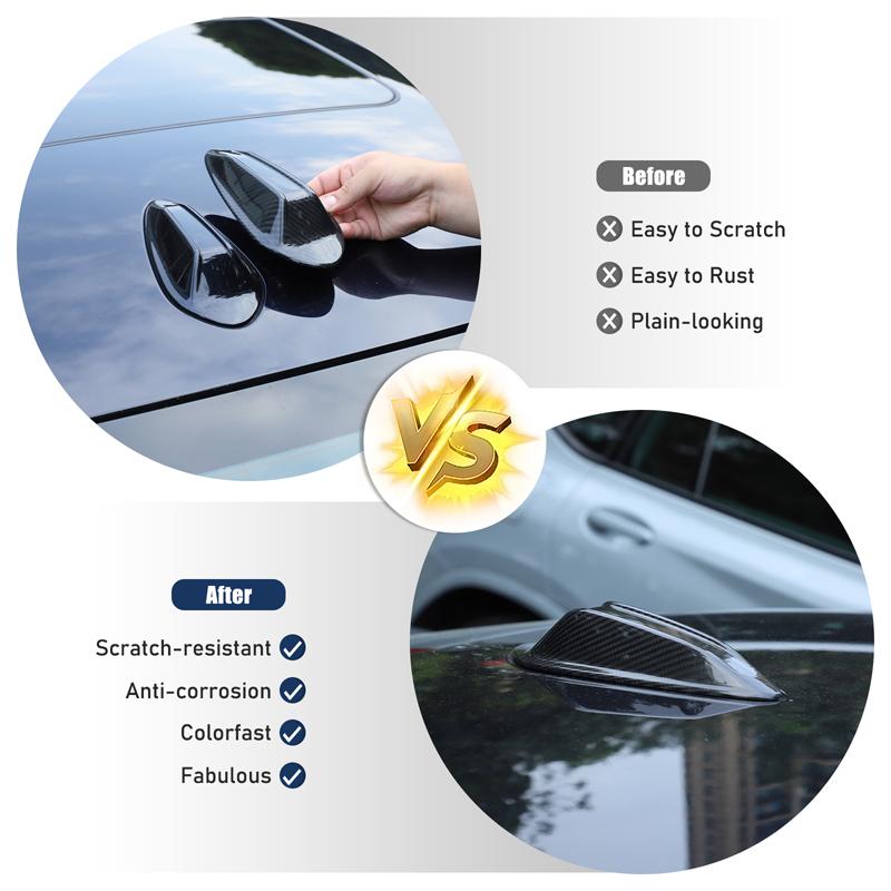 Real Carbon Fiber for BMW G20 M3 G80 3 Series G42 G82 G87 G22 G23 I4 G26 -2024 Car Roof Shark Fin Antenna Cover