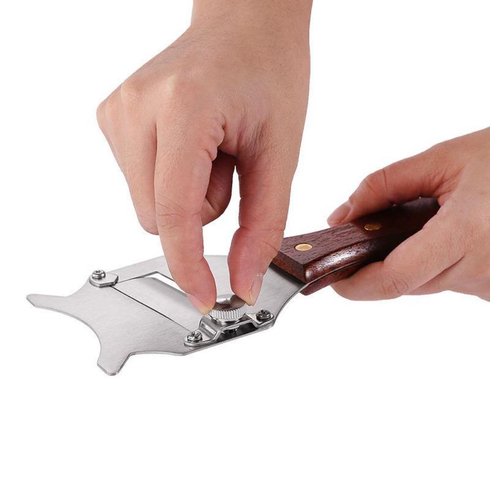 Stainless Steel Truffle Slicer High Hardness Wood Handle Cheese Grater Adjustable Slice Thickness Vegetable Peeler Chef