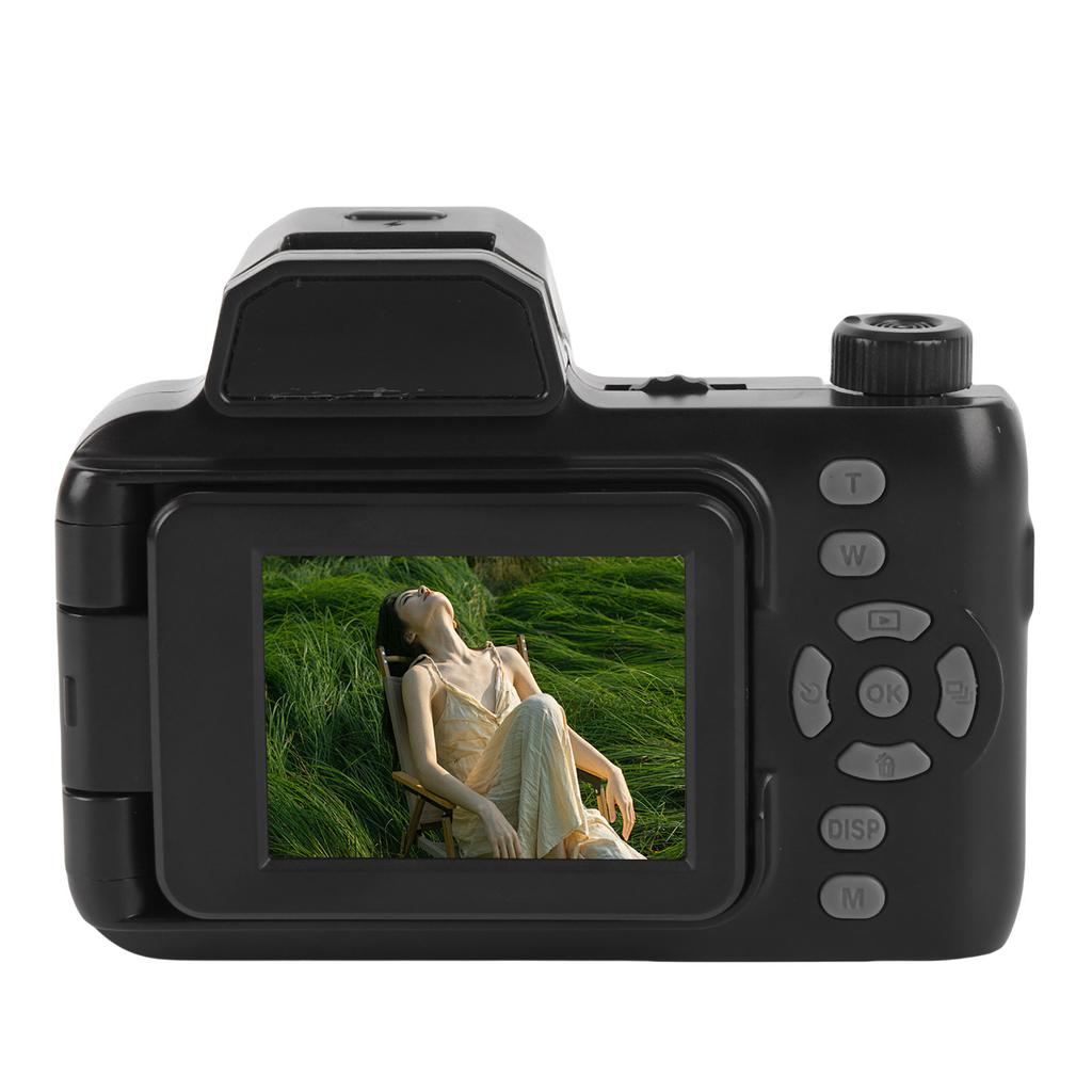 4K Digital Camera with 180° Flip Screen 2.2 Inch LED Fill Light HD Compact Travel Video Camera for