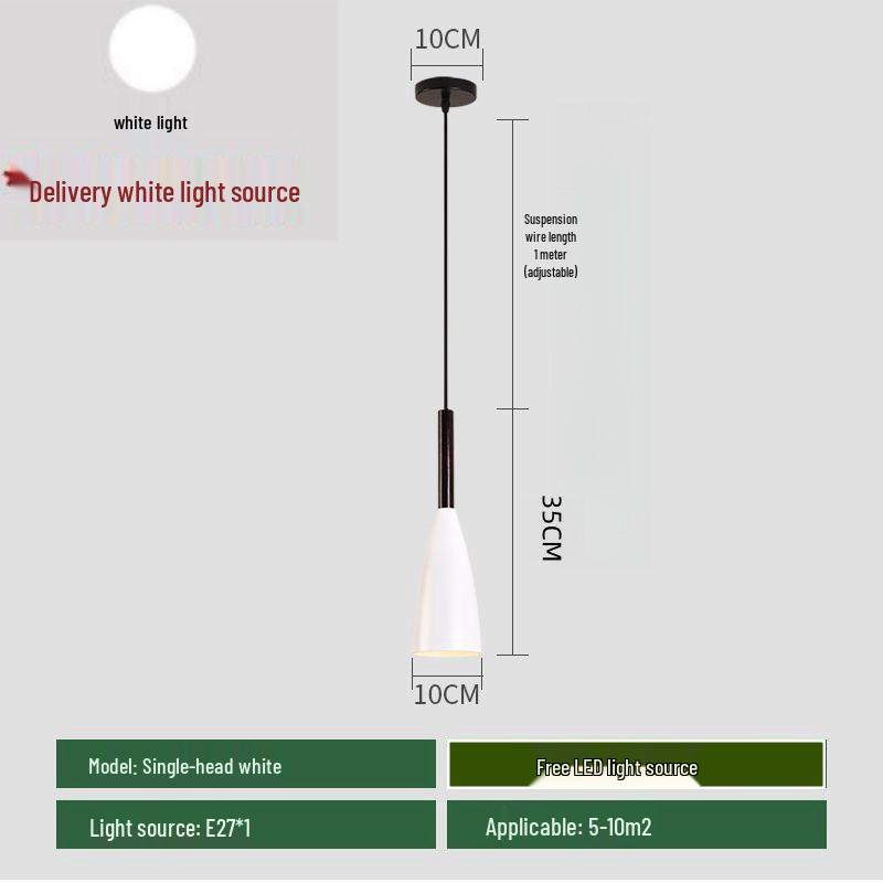 

Nordic Minimalist Bedside Pendant Light - Modern Luxury Design for Bedroom or Restaurant