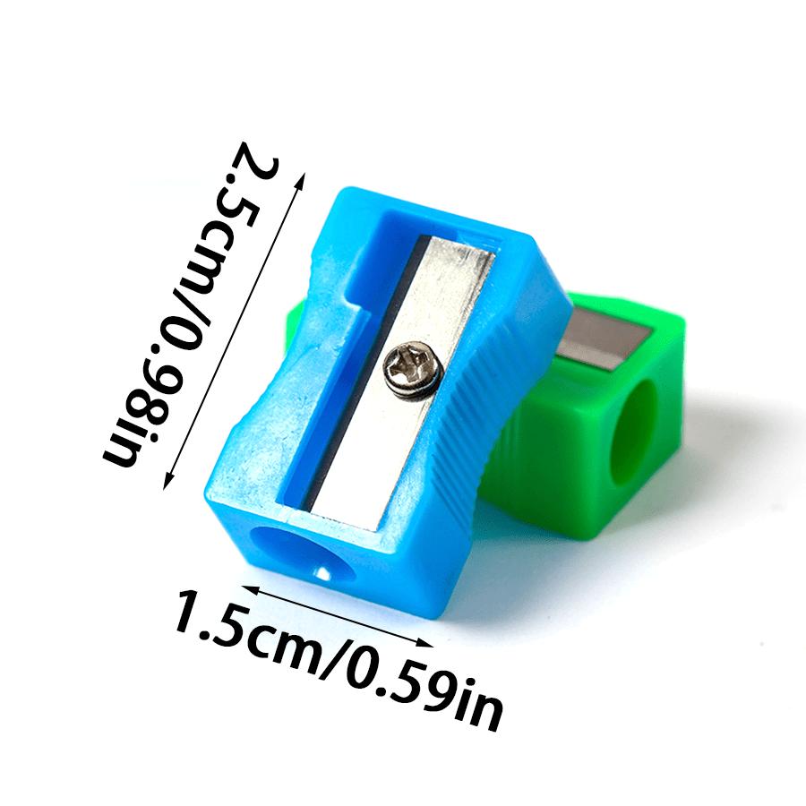 20pcs Random Color Pencil Sharpener School Office Study Supplies Lightweight Portable Tool for Writing Drawing Sketching Note