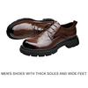 Factory non-slip and wear-resistant men's shoes new spring and autumn popular pointed business dress leather shoes heightened derby shoes