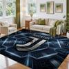 Juventus FC Design Crystal Velvet Rug Soft Decorative Mat for Bedroom Entrance