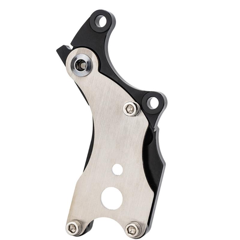 Bicycles Disc Brake Adapter Converter Aluminum Alloys Disc Brake Mounting Adapter for Disc Brake Installation Enduring чёрный