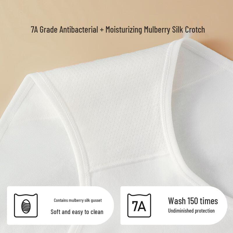 Miiow Women's High-Waist Seamless Antibacterial Cotton Briefs