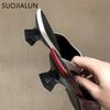 Fashion SUOJIALUN Fashion Brand Women Slipper Pointed Toe Slip On Mules Thin Low Heel Slides Shoes Pleated Design Sandal Flip Flops