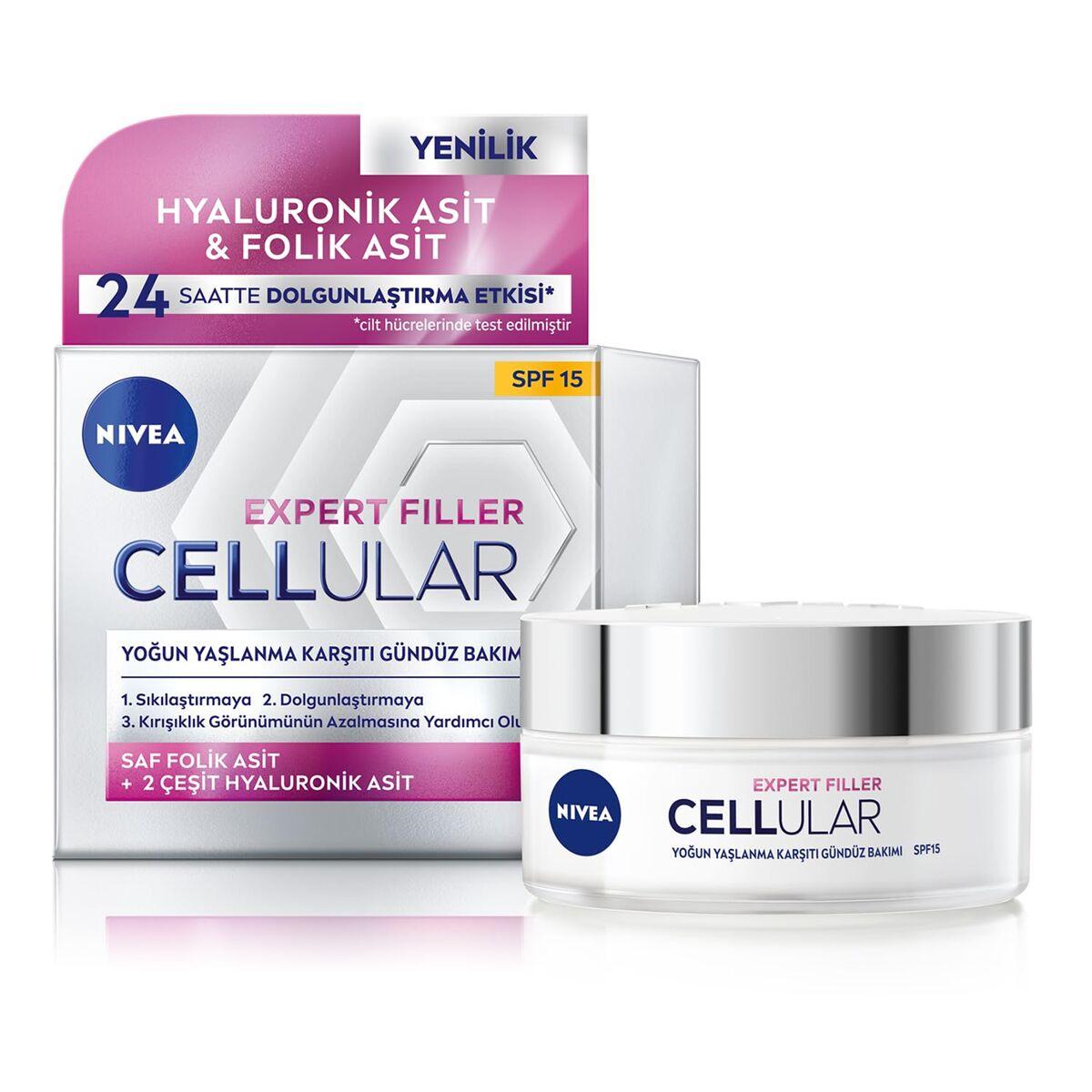 

Nivea Hyaluron And Cell Filler Moisturizing Day Cream 50ml Spf 15