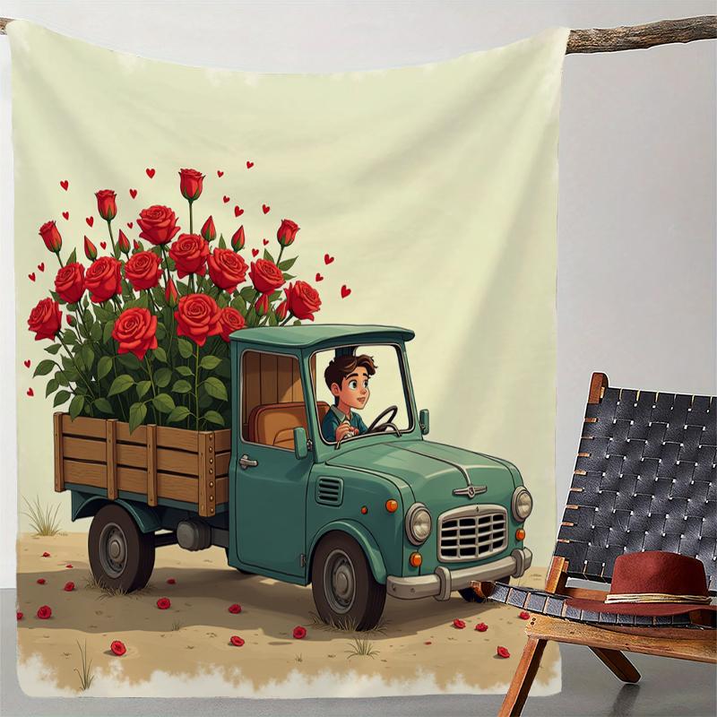 Valentine's Day Gift Throw Blanket Personalized Gift Blankets Thermals For Travel Warm Blanket Winter Comforter