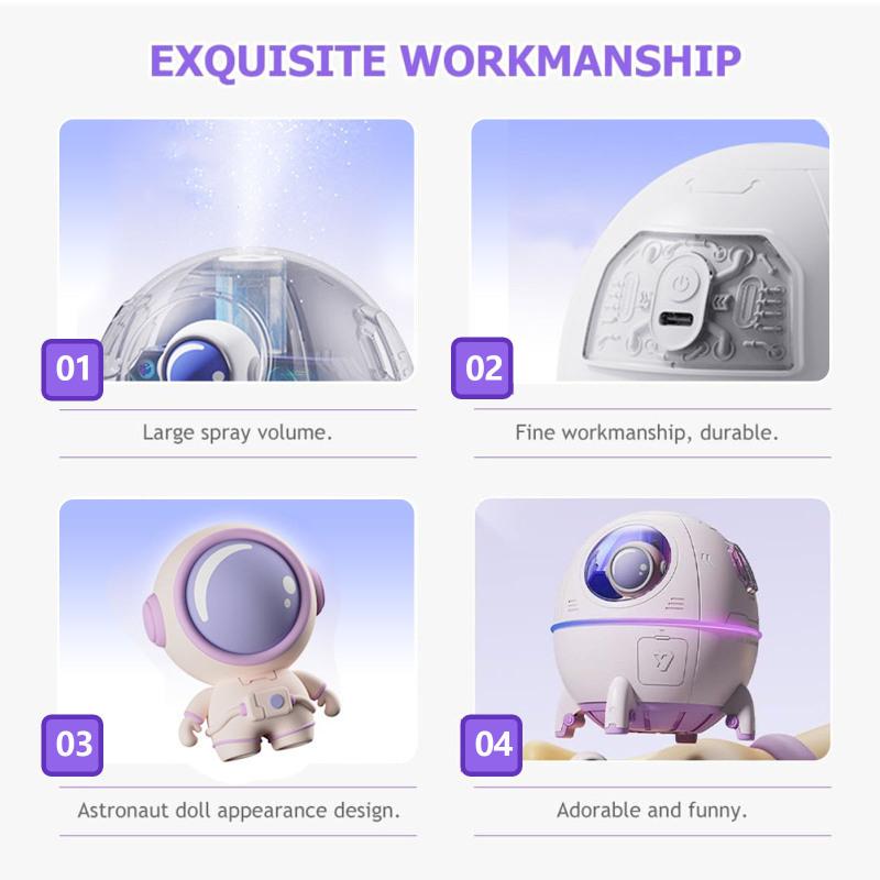 

Портативный мини-увлажнитель воздуха с питанием от USB, настольный увлажнитель с цветным светодиодным ночным светом для офиса фиолетовый