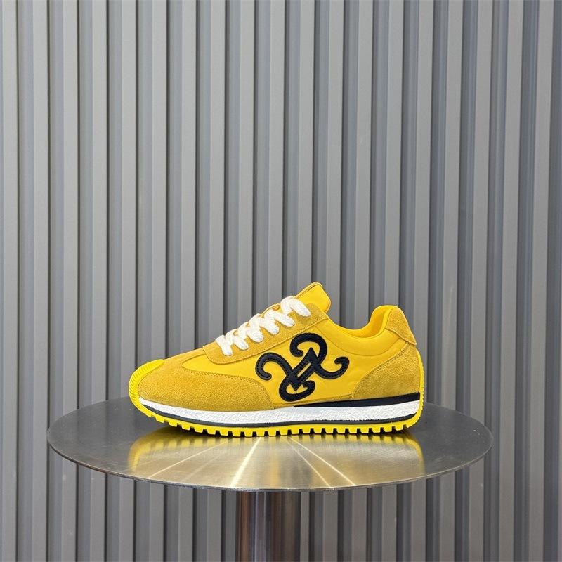 European Forrest Gump Shoes Yellow Sports and Leisure Shoes Wear-resistant Soft-soled Trendy Shoes Retro