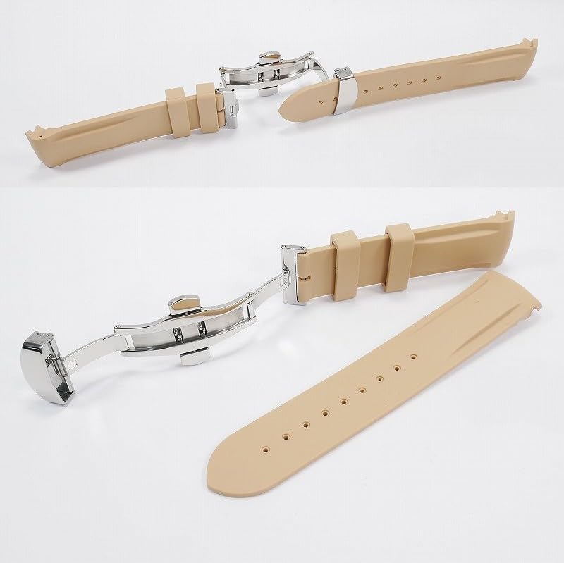 Swatch X OMEGA Exclusive Rubber Strap with D-Buckle (Light Brown)