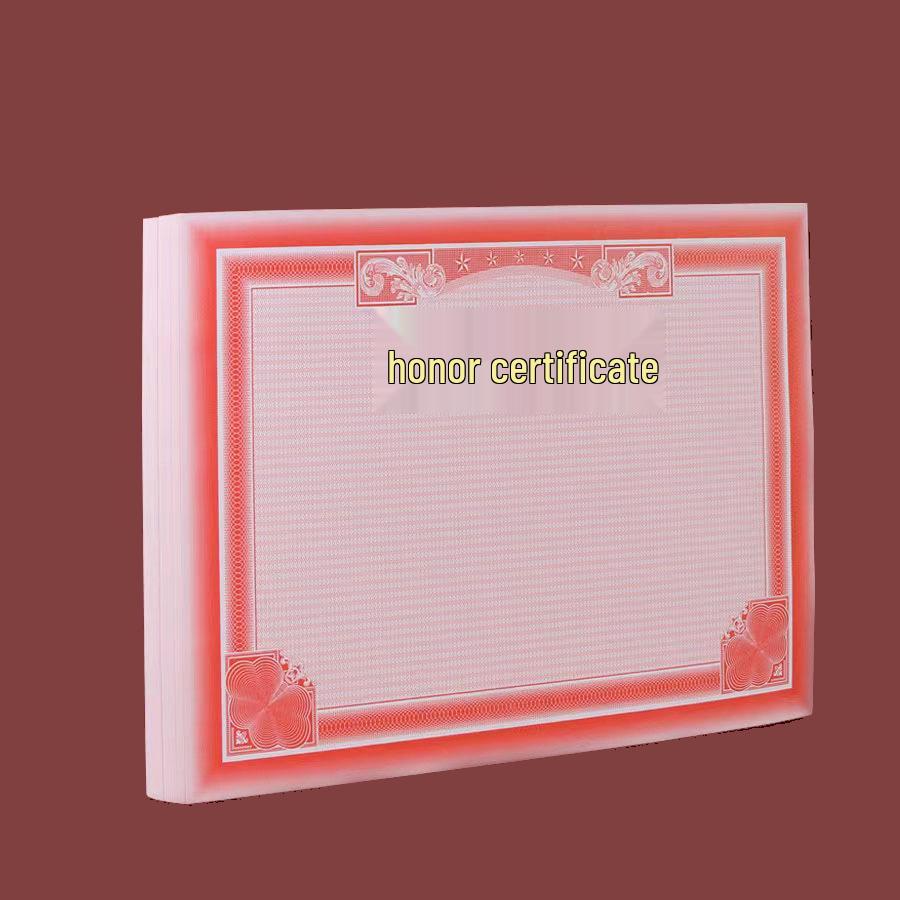 50 Sheets Award Certificate Paper - A4 Honor Certificate Paper Available in 8K/12K/6K Sizes