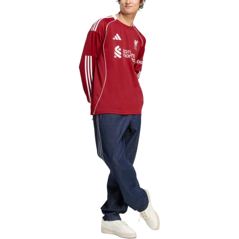 adidas Spedizione Gratuita con adiClub Liverpool Fc Maglia da Casa a Maniche Lunghe 25/26 JV6456